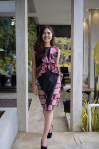 Dress Batik Bogor Motif Angkot