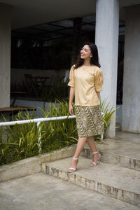 Dress Batik Bogor Motif Tilu Sauyunan